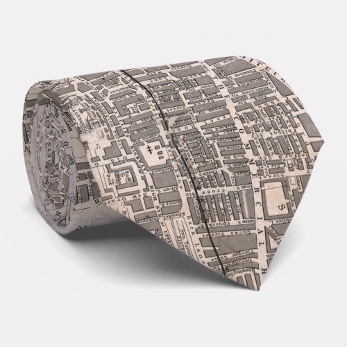 Vintage Map of London England 1845 Tie