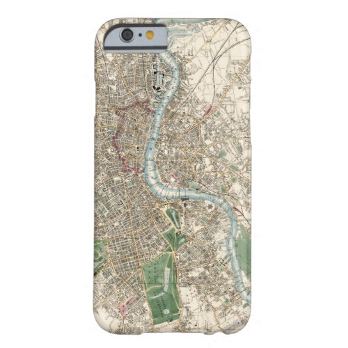 Vintage Map of London England 1853 Barely There iPhone 6 Case