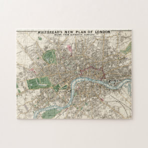 Vintage Map of London England (1853) Jigsaw Puzzle
