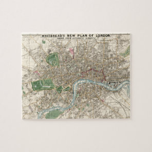 Vintage Map of London England (1853) Jigsaw Puzzle