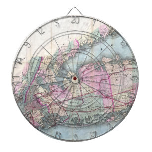 Vintage Map of Long Island (1880) Dartboard