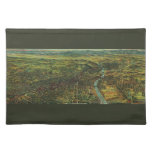 Vintage Map of Los Angeles, California and River Cloth Placemat