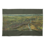 Vintage Map of Los Angeles, California and River Towel