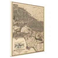 Vintage Los Angeles Downtown Photo 1900 - VINTAGE MAPS AND PRINTS