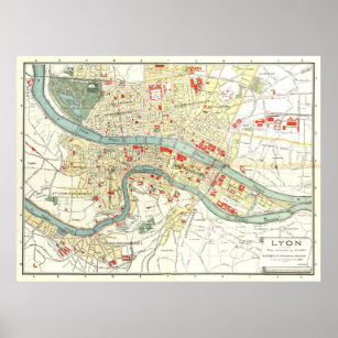 Lyon France Map Gifts On Zazzle