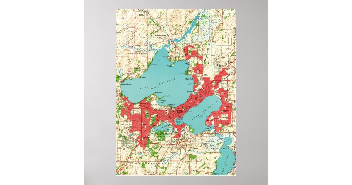 Madison Map tile coasters - Creations