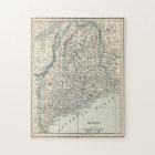 Vintage Map of Maine (1893)