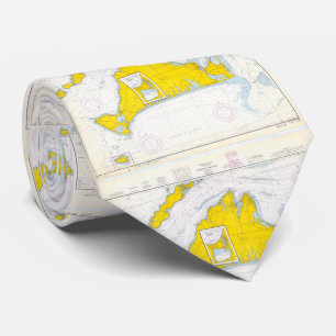 Vintage Map of Martha's Vineyard (1967) Neck Tie