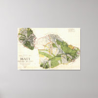 Vintage Map of Maui Island (1906)