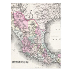 vintage map of mexico postcards zazzle
