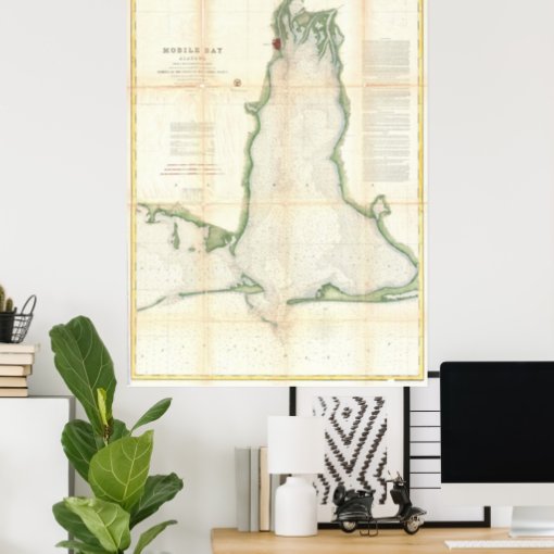 Vintage Map Of Mobile Bay Alabama 1856 Poster Rc541fee4b390454ab223e2b8d7bf0bf5 Avhboj 510 ?rlvnet=1