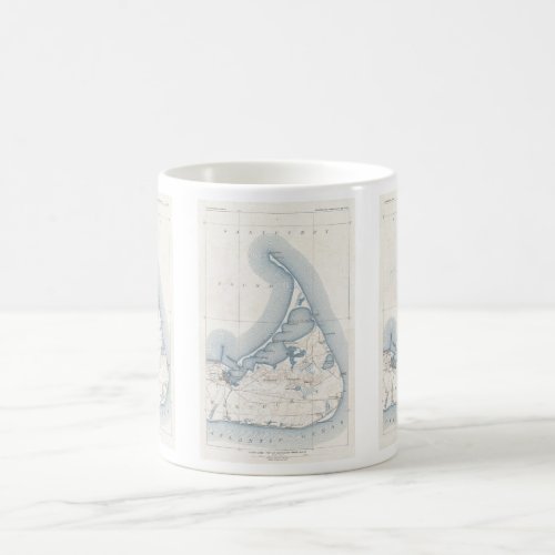 Vintage Map of Nantucket 1919 Coffee Mug