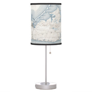 Vintage Map of Nantucket (1919) Table Lamp