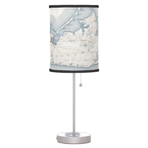 Vintage Map of Nantucket 1919 Table Lamp