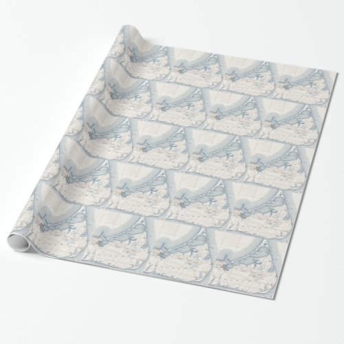 Vintage Map of Nantucket 1919 Wrapping Paper