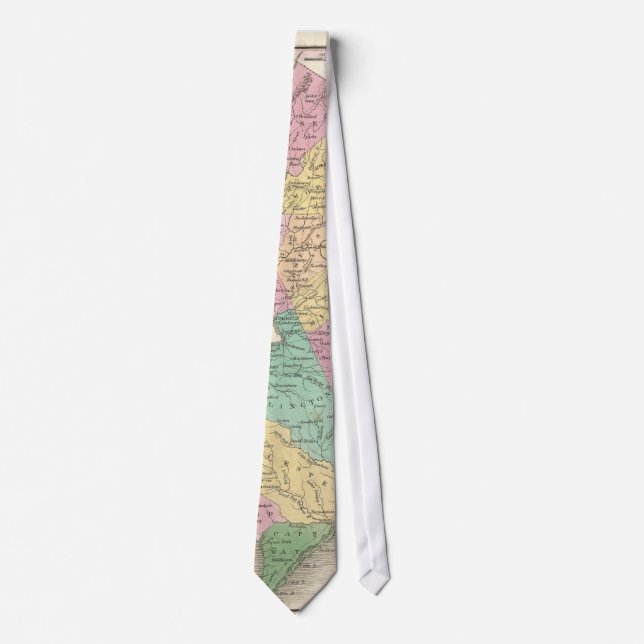 Vintage Map of New Jersey (1827) Tie (Front)