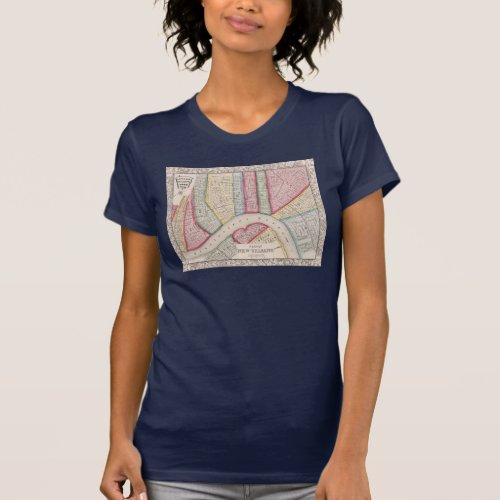 Vintage Map of New Orleans 1860 T_Shirt