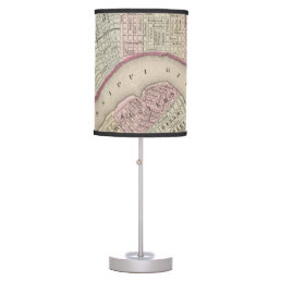 Vintage Map of New Orleans (1880) Table Lamp