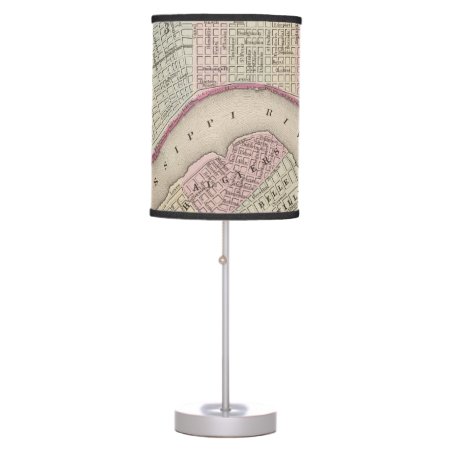 Vintage Map Of New Orleans (1880) Table Lamp