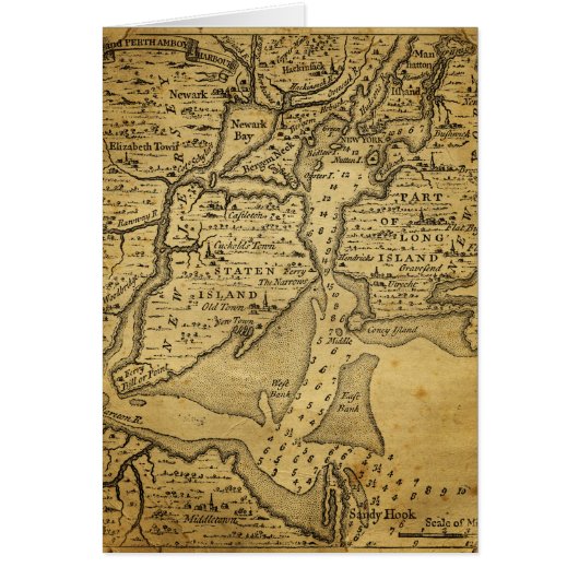 Vintage Map of New York (Front)