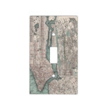 Vintage Map Of New York (1897) Light Switch Cover at Zazzle