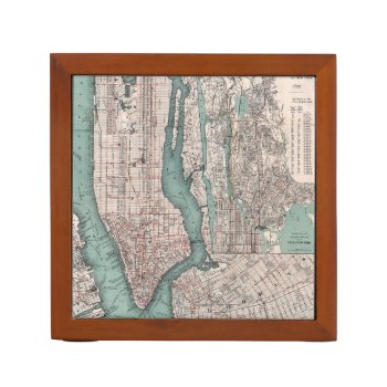 Vintage Map Of New York (1897) Pencil/pen Holder by ThinxShop at Zazzle