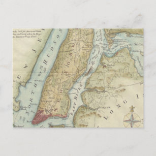 Old New York City Map Postcards - No Minimum Quantity | Zazzle