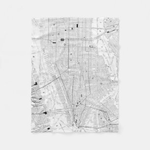 Vintage Map of New York City (1911) Fleece Blanket