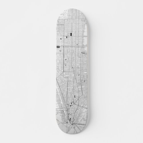 Vintage Map of New York City 1911 Skateboard Deck