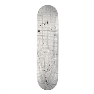 Vintage Map of New York City (1911) Skateboard Deck