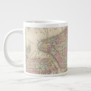 Vintage Map of New York City Giant Coffee Mug