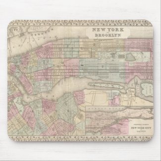 Vintage Map of New York City