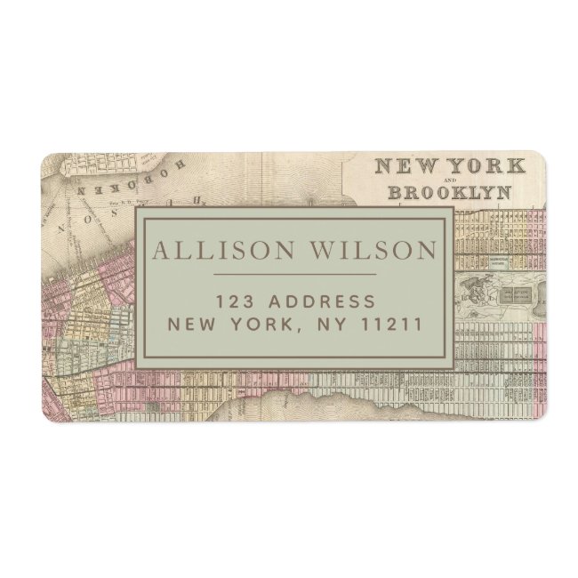 Vintage Map of New York City - Personalized