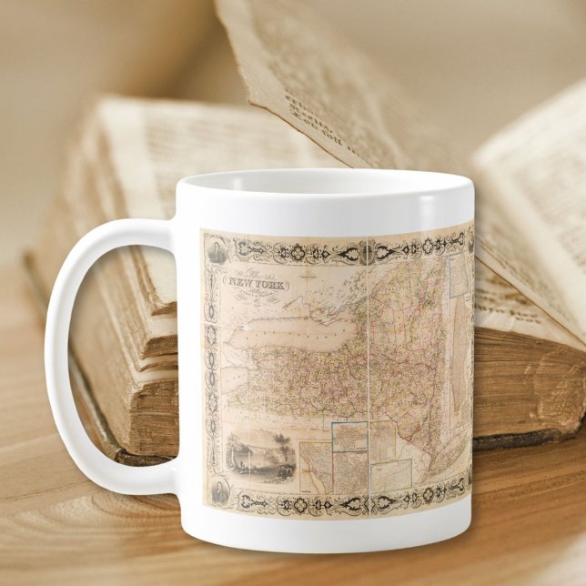 Vintage Map Of New York State Mug (Creator Uploaded)