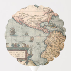 Vintage Map of North America Balloon
