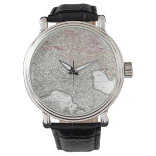 Vintage Map of Northern Italy (1720) Watch