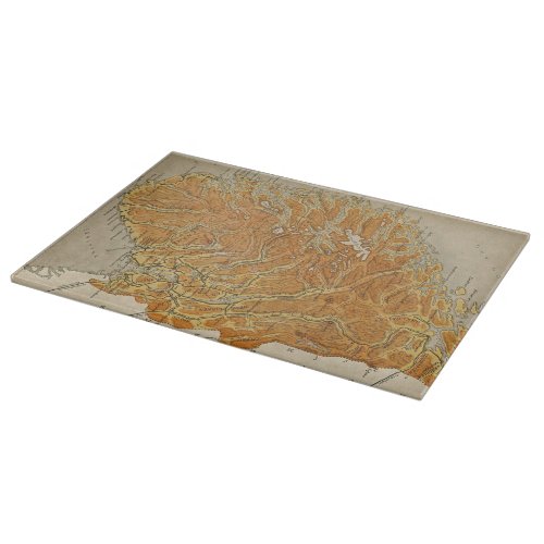 Vintage Map of Norway 1914 Cutting Board