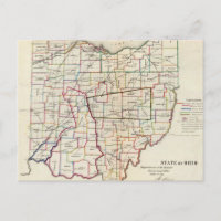 Vintage Map of Ohio (1866)