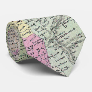 Vintage Map of Palestine (1853) Tie