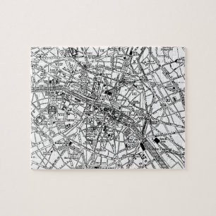 Vintage Map of Paris (1911) Jigsaw Puzzle