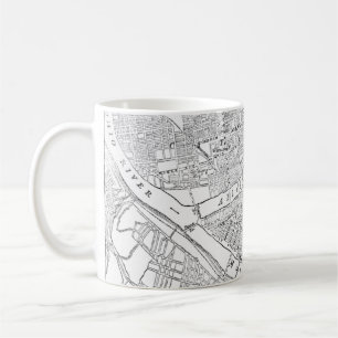 Vintage Map of Pittsburgh (1885) Coffee Mug