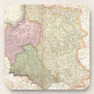 Vintage Map of Poland (1818) Beverage Coaster