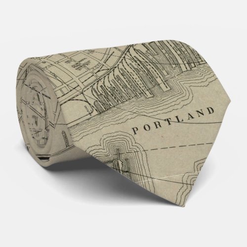 Vintage Map of Portland Maine 1902 Tie