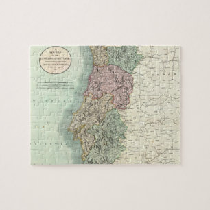 Vintage Map of Portugal (1801) Jigsaw Puzzle