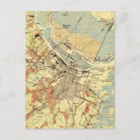 Vintage Map of Savannah Georgia (1942)