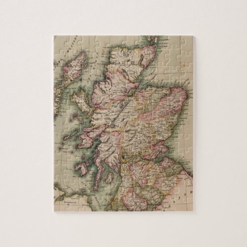 Vintage Map of Scotland 1814 Jigsaw Puzzle