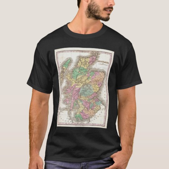 Vintage Map of Scotland (1827) T-Shirt