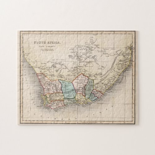 Vintage Map of South Africa 1832 Jigsaw Puzzle