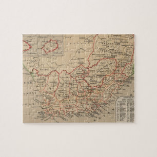 Vintage Map of South Africa (1880) Jigsaw Puzzle