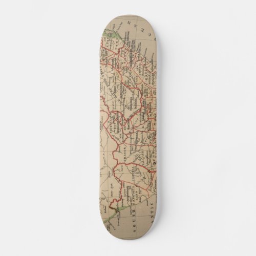 Vintage Map of South Africa 1880 Skateboard